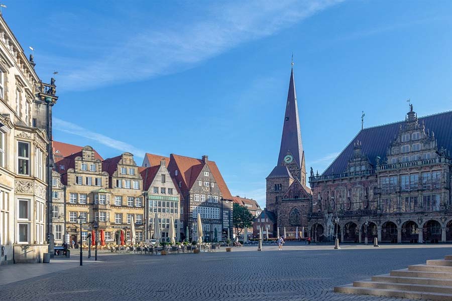 Altstadt mit Marktplatz von Bremen