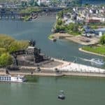 Koblenz: Deutsches Eck mit Mosel