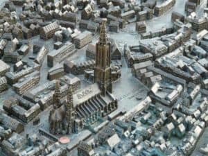 Stadtmodell des Ulmer Münsters blindengerecht