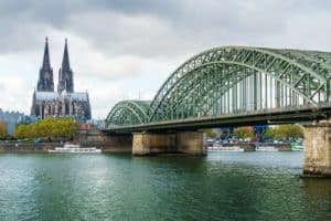 Köln mit Dom und Hohenzollernbrücke