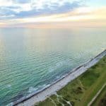 Blick von oben auf die Insel Fehmarn