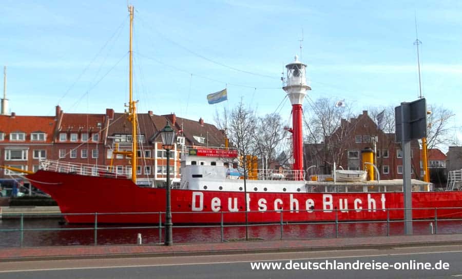 Blick auf das Emder Feuerschiff