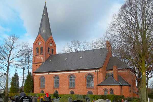 Die "Martin Luther" Kirche in Moordorf