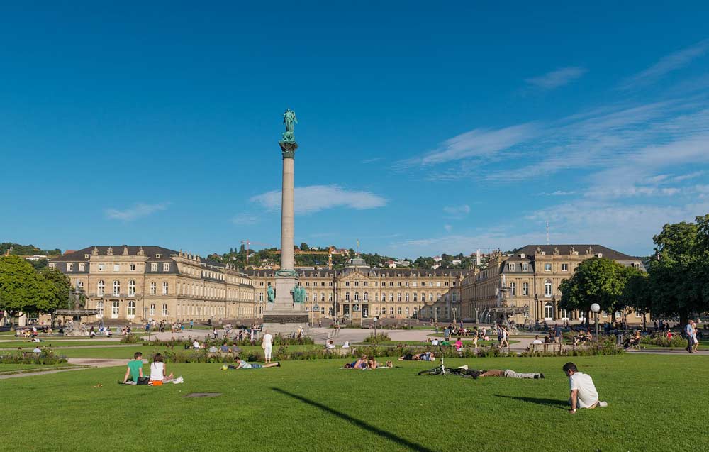 Neues Schloss und Schlossplatz von Stuttgart