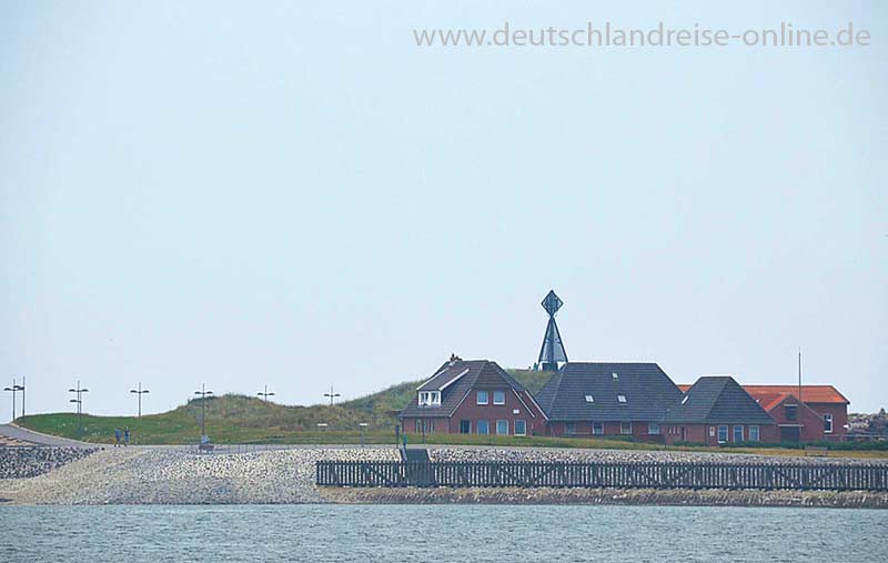 Blick auf Baltrum von der Fähre aus