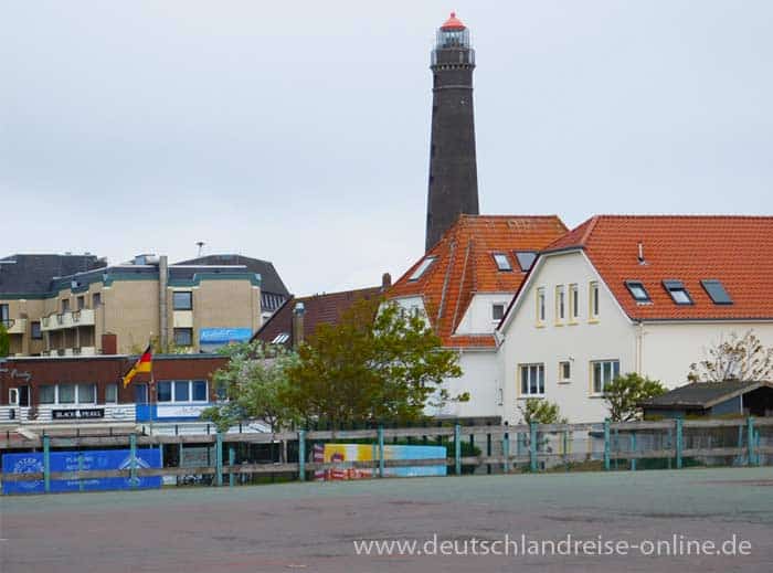 Die Skyline der Stadt Borkum