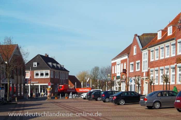 Der Marktplatz der Stadt Esens