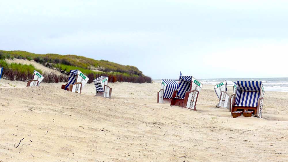 Strand Norderney mit Strankörben