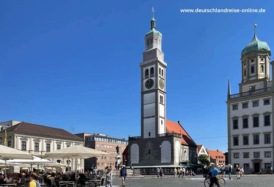 Der Perlachturm in Augsburg