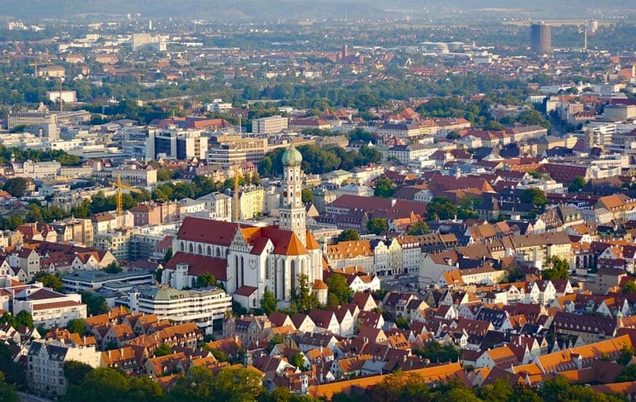 Augsburg von oben