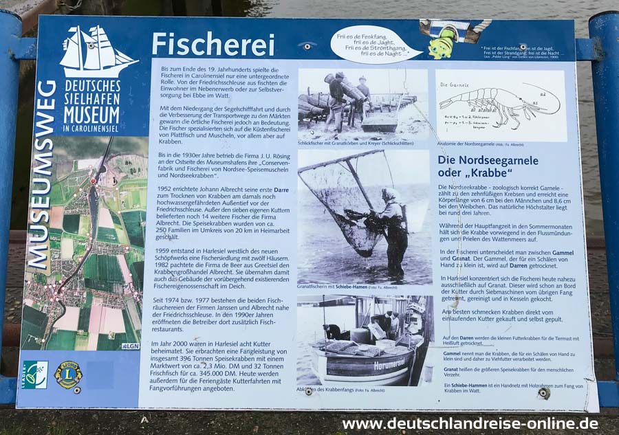 Infotafel zum Museumshafen