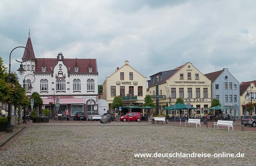 Blick auf den Alten Markt in Jever