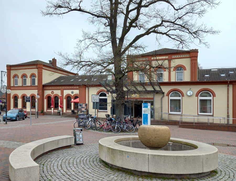 Bahnhof in der Stadt Leer