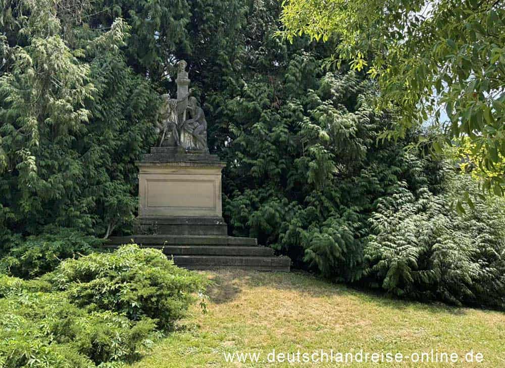 Skulpturengruppe „Orest und Pylades“ im Botanischen Garten