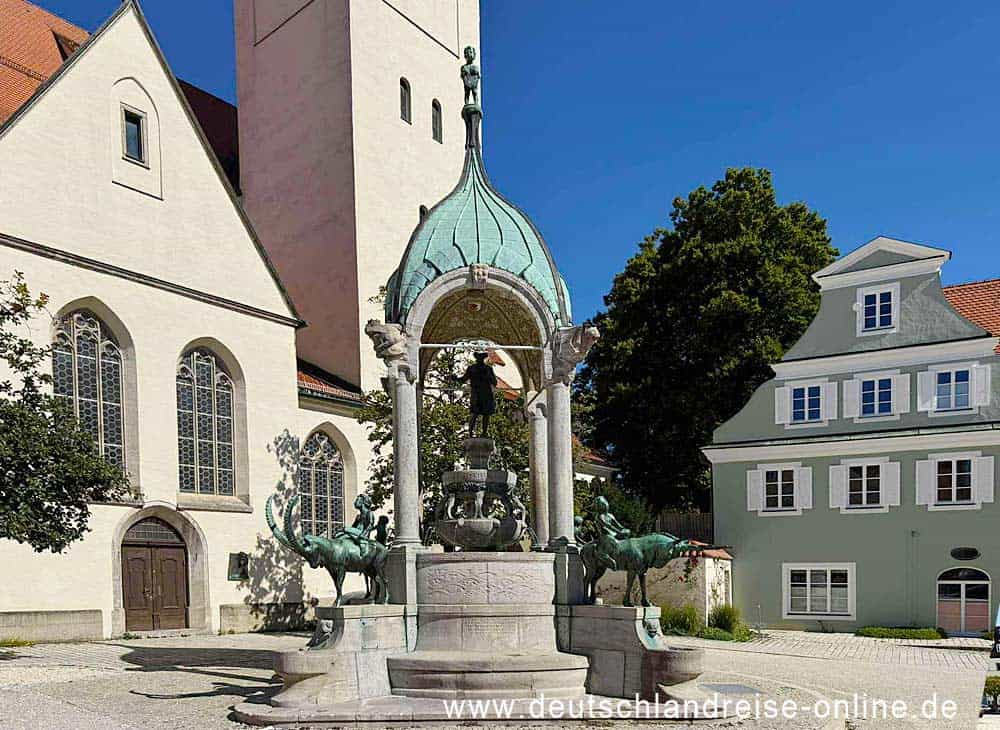 St.-Mang-Brunnen auf dem St.-Mang-Platz in Kempten
